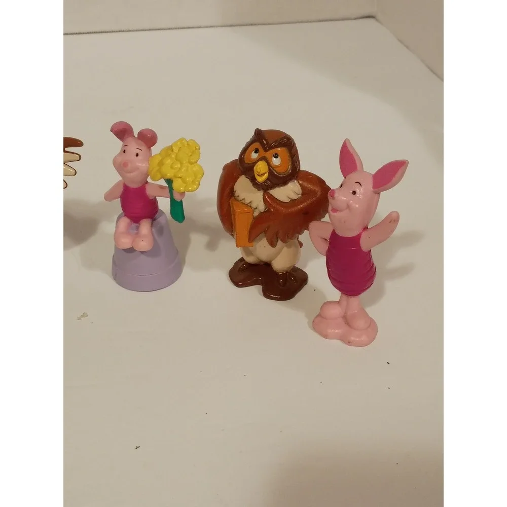 Disney Winnie the Pooh Friends PVC Figure Lot Owl Piglet Vintage.‎